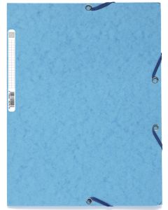 Chemise à élastiques 3 rabats Carte lustrée - Turquoise : EXACOMPTA Image