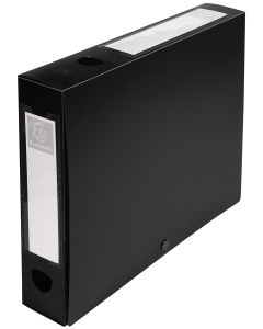 Boîte de classement à pression - Dos 60 mm - Noir : EXACOMPTA Image