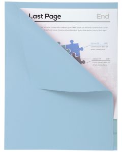 Lot de 100 Chemises A4 à bord décalé - Bleu EXACOMPTA Forever 180 Exemple