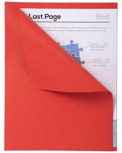 Chemises A4 à bord décalé - Rouge EXACOMPTA Forever 180 Lot de 100