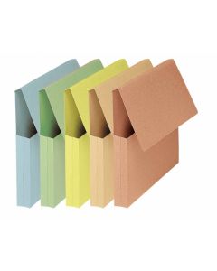 OXFORD Lot de  pochettes à documents - Assortiment de coloris pastels exemple