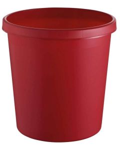 Corbeille à Papier 18 litres - Plastique Rouge HELIT H6105825 Image