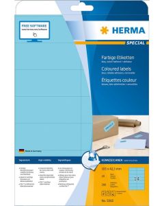 5060 HERMA  Étiquettes adhésives - Multi-usages - 105,0 x 42,3 mm. - Bleu