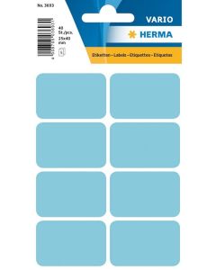 HERMA 3693 : Lot de 40 étiquettes adhésives - 26,0 x 40,0 mm - Bleu