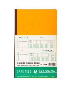 EXACOMPTA 7500E : Journal de caisse ou banque - 320 x 195 mm