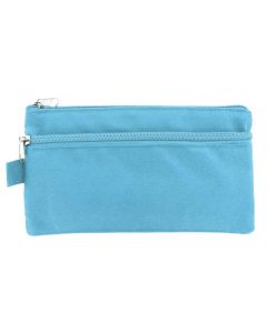 Trousse plate pour stylos - Bleu pastel KANGARO 