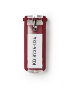 Photo DURABLE KEY CLIP : Lot de 6 porte-clés - Rouge 1957-03