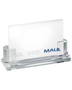 MAUL 19594-05 : Porte-cartes en acrylique transparent 1 compartiment
