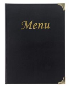 Protège-menus A5 en plastique - Noir SECURIT BASIC
