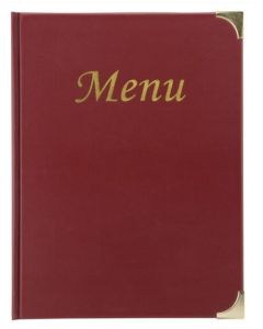 Protège-menus A4 en plastique - Bordeaux SECURIT BASIC