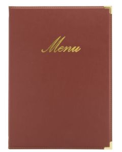 Protège-menus A4 - Imitation cuir - Noir SECURIT Classic