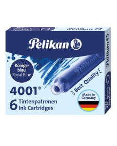 PELIKAN Boite de 6 Cartouches d'encre - Bleu royal (Ecriture)