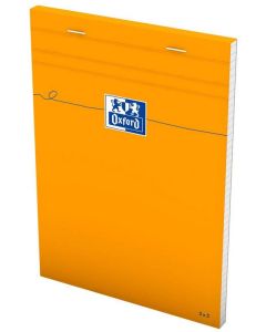 Photo OXFORD : Bloc-notes quadrillé - Couverture orange - 148 x 210 mm 