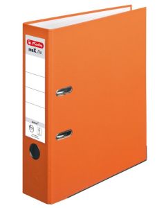 Photo Classeur à levier - Dos 80 mm - Orange : HERLITZ Max File Protect 10556470