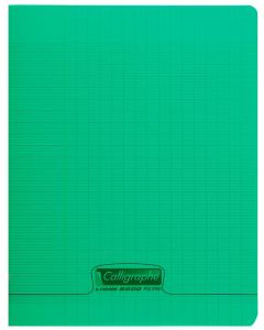 Photo Cahier Séyès 48 pages - 170 x 220 mm - Vert CALLIGRAPHE Polypro