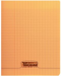 Photo Cahier Séyès 48 pages - 170 x 220 mm - Orange CALLIGRAPHE Polypro