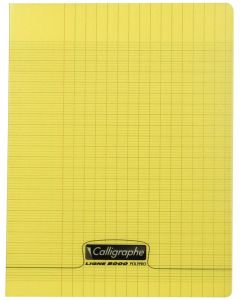 Photo Cahier Séyès 96 pages - 170 x 220 mm - Jaune CALLIGRAPHE Polypro