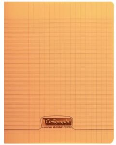 Photo Cahier Séyès 96 pages - 170 x 220 mm - Orange CALLIGRAPHE Polypro