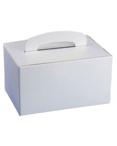Boîte en carton pour pâtisseries - 155 x 225 x 125 mm - Blanc PAP STAR 