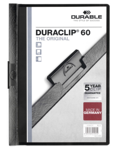 Photo Chemise de présentation A4 à clip - Noir (DURABLE 2209-01)