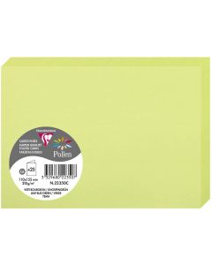 Photo Cartes double en papier - 110 x 155 mm C6 - Vert bourgeon - CLAIREFONTAINE Pollen