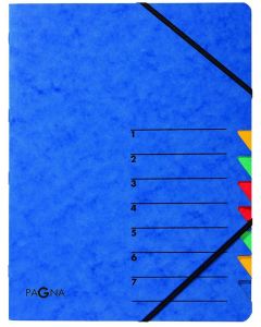 Photo Trieur à élastiques 7 compartiments - Bleu PAGNA