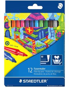 Photo Etui de 12 feutres : STAEDTLER Noris Club (325 C12)