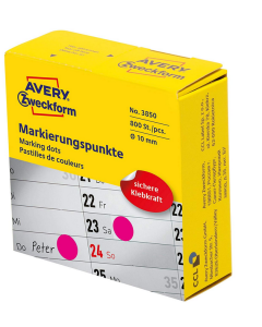 Photo Pastilles adhésives rondes - 10 mm - Magenta AVERY