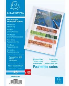 Photo Pochettes à coin A5 - Transparent EXACOMPTA 
