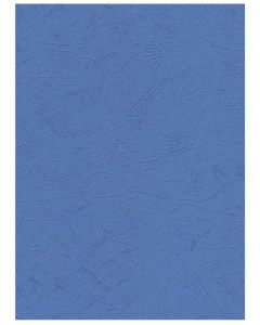 Photo Plat de couverture pour reliure A4 - Carton Grain Cuir - Bleu mat PAVO (8011148)