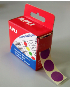 Photo Pastilles adhésives 15 mm - Violet AGIPA 115009 Etiquettes
