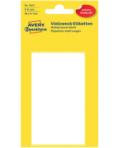 Photo Étiquettes adhésives - 98 x 51 mm - Blanc AVERY 3047