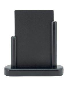 Photo Ardoise de Table - 160 x 170 mm - Support Noir : SECURIT Elegant Petit (ELE-BL-SM)