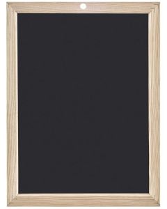 Photo Ardoise noire avec cadre en bois - 260 x 340 mm WONDAY