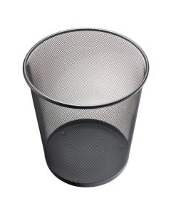 Photo Corbeille à papier 15 litres en métal - Noir : HELIT Mesh H2518595