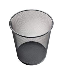Photo Corbeille à papier 23 litres en métal - Noir : HELIT Mesh H2518695