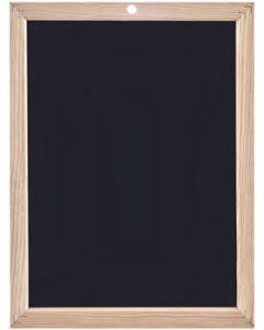 JPC : Ardoise noire cadre en bois - 400 x 600 mm Tableau