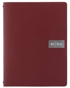 Protège-menus A4 - Cuir lisse - Rouge SECURIT Royal Image