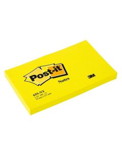 POST-IT Notes adhésives Jaune néon - 127 x 76 mm