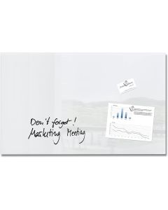 Tableau magnétique en verre - 780 x 480 mm - Blanc : SIGEL GL131 Modèle