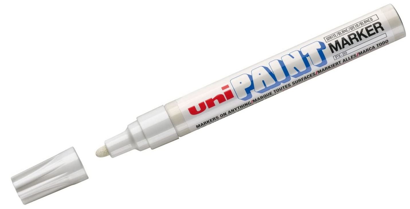 Marqueur permanent Paint PX20 - Blanc UNI-BALL Feutre