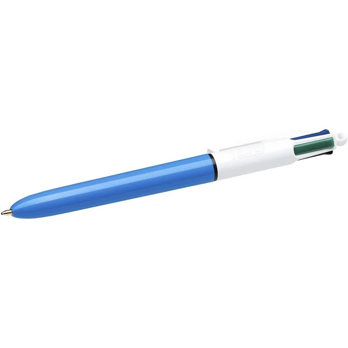Lot De 18 Stylos 4 Couleurs - Stylo Rétractable Noir/bleu/vert/rouge - 1,0 Mm - Idéal Bureau & école